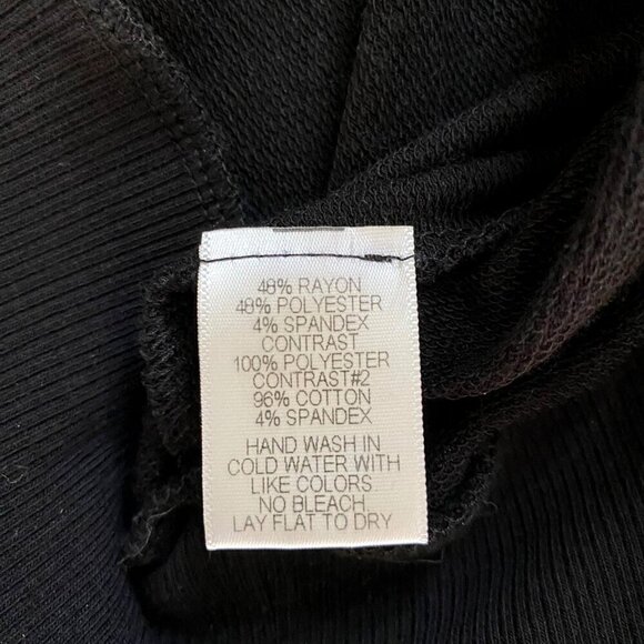 Harlowe & Graham Organza Puff Sleeve Sweatshirt Black Sz L Whimsigoth Romantic‎ - Picture 6 of 8